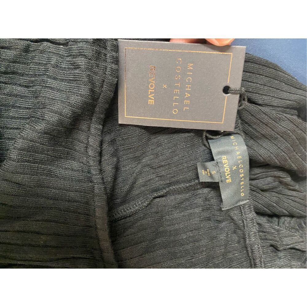 Michael Costello x Revolve Black Ribbed Knit Crewneck Sweater Size Small NWT (12 - Picture 3 of 3